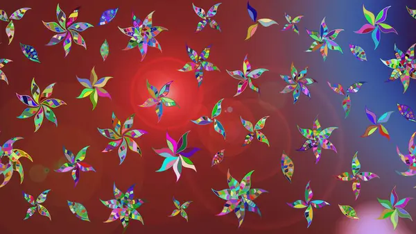 Küçük çiçekteki sevimli çiçek deseni. Kahverengi renkte çiçekler.