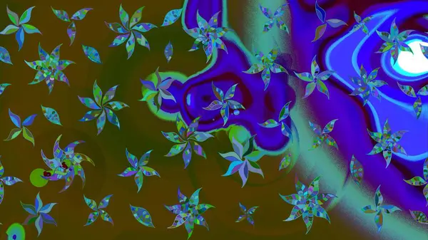 Küçük çiçekte güzel bir desen. Çiçekli bahar çiçekleri. Motley illüstrasyonu. Küçük renkli çiçekler. Moda baskıları için zarif bir şablon.