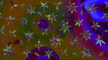 Eskiz tarzı kahverengi renklerde. El yapımı çiçek ve bitki koleksiyonu. Şirin karalamalı çiçek desenli çizim. Raster illüstrasyonu. Raster illüstrasyonu.