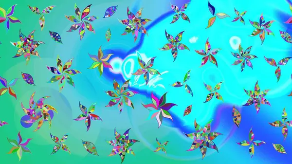 Organik elementler. Suluboya etkisi. Botanik çizim kalıbı. Raster deseni.