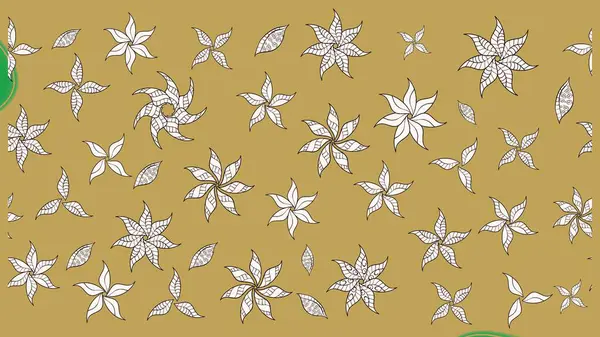 Renkli Bahar Teması eskiz kalıbı. Düz Çiçek Elementleri Tasarımı. Raster illüstrasyonu. Asya tekstil tarzında. Güzel kumaş deseni. Çiçek desenini çiz.