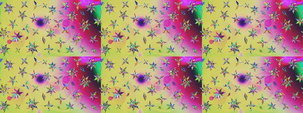 Raster illüstrasyonu. Çiçek süslemeli çizim deseni. Tarafsız renklerde çiçekler.