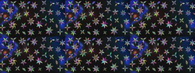 Gri renklerde. Raster illüstrasyonu. Gri renkli gri papatya deseni.