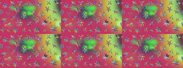 Raster illüstrasyonu. Çiçek süslemeli çizim deseni. Pembe renkte çiçekler.