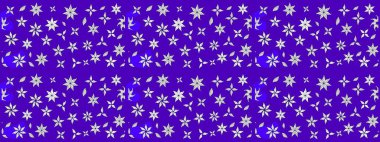 Klasik çiçekler. El çizimi, soyut ve süslü elementler. Yaz çiçekleri teması. Mor renkler. Suluboya resim taklit Raster illüstrasyonu.