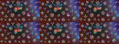 Küçük çiçekte güzel bir desen var. - Mor çiçekler. Çiçek kolajı. Doğa. Çiçek arkaplan. Çiçek kompozisyonu. Raster deseni.