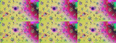 Raster illüstrasyonu. Çiçek süslemeli çizim deseni. Tarafsız renklerde çiçekler.