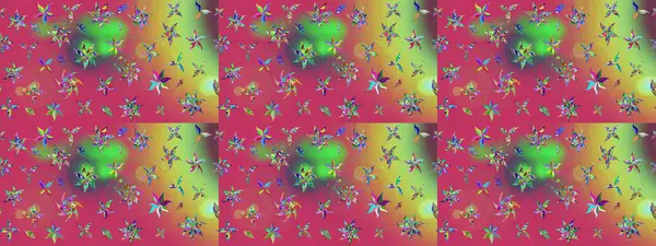 Raster illüstrasyonu. Çiçek süslemeli çizim deseni. Pembe renkte çiçekler.