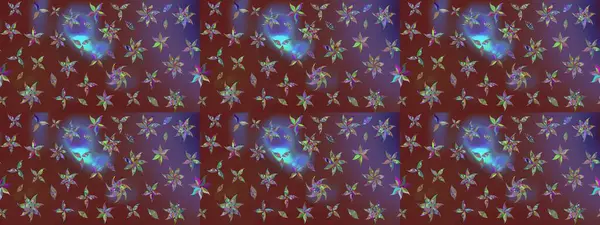 Modern stil dokusu. Çiçek desenli raster, kahverengi çizgi grafik deseni soyut raster arkaplan.