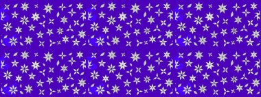 Klasik çiçekler. El çizimi, soyut ve süslü elementler. Yaz çiçekleri teması. Mor renkler. Suluboya resim taklit Raster illüstrasyonu.