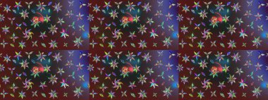 Küçük çiçekte güzel bir desen var. - Mor çiçekler. Çiçek kolajı. Doğa. Çiçek arkaplan. Çiçek kompozisyonu. Raster deseni.