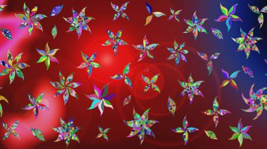 Güzel suluboya çiçekler, parlak boya çiçek desenli eskiz arka planı. Raster..