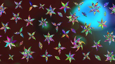 Raster illüstrasyonu. Anti-stres için soyut örnek sayfası. Kahverengi renklerde.