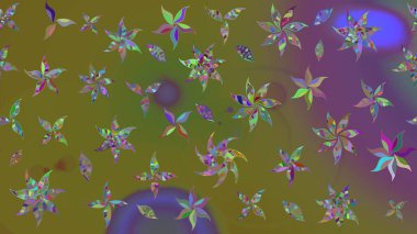 Raster illüstrasyonu. Kahverengi renklerde. Çiçekli tebrik kartı. Suluboya çiçek buketi. Doğum günü kartı ya da düğün davetiyesi. Çiçek arka planı.