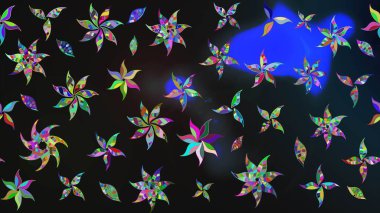 Raster illüstrasyonu. Gri yapraklı yabani çiçekler. Suluboya, elle çizilmiş. Taslak arkaplan deseni.