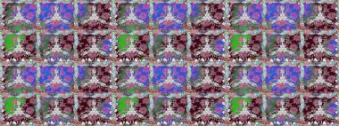 Raster illüstrasyonu. Kusursuz dekoratif arka plan, çiçek mandala. Tarafsız renklerde. Çiçek..