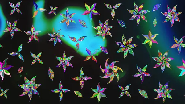 Gri renkli çiçekler. Renkli Bahar Teması eskiz kalıbı. Çiçek desenli eskiz. Düz Çiçek Elementleri Tasarım Raster illüstrasyonu.