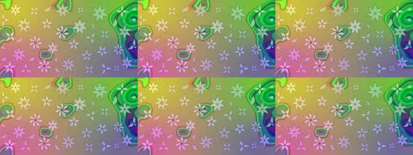 Çiçekli karalama şeklinde Raster çiçek deseni. Yumuşak, bahar çiçekli arka plan. Tarafsız renklerde çiçekler.