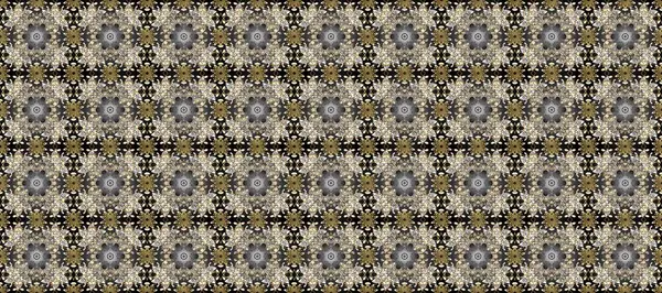 Antika altın tekrarlanabilir duvar kağıdı. Damask arkaplanı tekerrür ediyor. Gri, bej ve kahverengi renklerde altın element. Barok tarzında altın çiçek süsü..