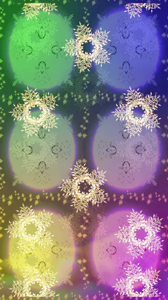 Desen snowflakes.raster Noel soyut renkli arka plan ile düşen kar tanesi. Raster illüstrasyon.