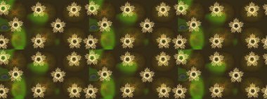 Raster illüstrasyonu. Kahverengi renklerde. Güzel kumaş deseni. Raster illüstrasyonunda çiçek deseni çizimi.