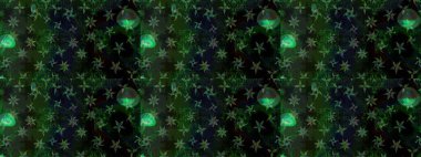 Gri ve siyah renkli kar taneleri. Renkli arka planda izole tatlı kar taneleri. Kar tanesi raster deseni. Raster illüstrasyonu.