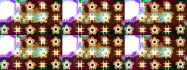 Raster illüstrasyonu. Lace Snowflakes 'in etnik kökü. Mandalas 'ın dekoratif dokusu. Stilize Çiçekler. Kumaş veya Duvar Kağıdı Tasarımı. Tekstil için Lacy Fashion Print. Halk Biçimi.