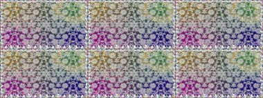 Çiçeksiz desenlerin resmi. Vadinin gri renkli çiçekleri.