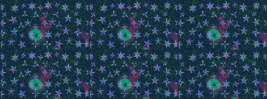 Yeni yıl kar tanesi. Düz kar karalama ikonları, kar taneleri silueti mavi renkte yılbaşı afişi, kartlar. Güzel soyut kar tanesi raster tasarımı..