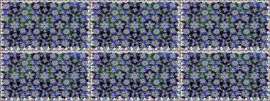 Botanik kusursuz desen. Raster deseni. Suluboya etkisi. Organik elementler.