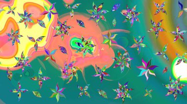 Ev dekoru. Paisley el çizimi elementler. Fantezi çiçekli eskiz deseni, doğal duvar kağıdı, çiçek desenli kıvrımlı illüstrasyon.