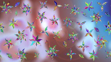 Çiçek arkaplan. Küçük çiçekte güzel bir desen var. Raster deseni. Doğa. Çiçek kompozisyonu. - Tarafsız çiçekler. Çiçek kolajı.