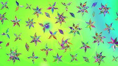 Raster illüstrasyonu. Eski usul küçük çiçekli şirin bir eskiz deseni. Kumaş, duvar kağıdı ve kağıt üzerine baskı yapmak için gelişen arka plan. Moda arka planında parlak buketler.