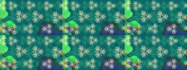 Mavi renkli çiçekler. Robot resim. Raster illüstrasyonu. Şirin çiçek elementleri..