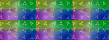 Altın renkli kar taneleri. Kar tanesi raster deseni. Renkli arka planda izole tatlı kar taneleri. Raster illüstrasyonu.