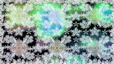 Tarafsız renklerde. Raster illüstrasyonu. Çiçek buketleriyle klasik tarzda kusursuz desen.