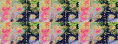 Eskiz desenli oryantal süs. Raster altın tekstil baskısı. Altın elementlerle nötr renklerde altın desen. İslam tasarımı. Çiçek karoları.