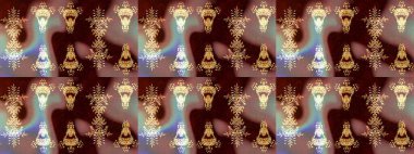 Snowflakes desen. Kar tanesi süs desen. Raster resim. Arka plan üzerinde izole soyut kar taneleri ile düz tasarım. Kar taneleri arka plan.