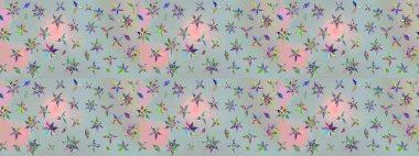 Raster illüstrasyonu. Klasik tropikal doğal elementlerin suluboya seti. Egzotik çiçekler, botanik parlak klasik gri renkler.