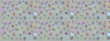 Raster çiçek izi. Çiçeksel gri çizim deseni. Klasik taslak çizimi.