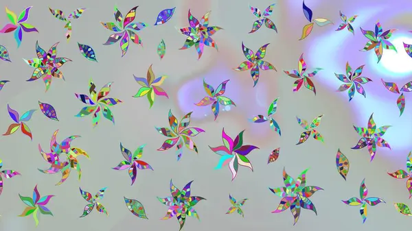 Moda baskıları için zarif bir şablon. Küçük renkli çiçekler. Çiçekli yaz çiçekleri. Küçük çiçekte güzel bir desen. Robot resim. Motley illüstrasyonu.