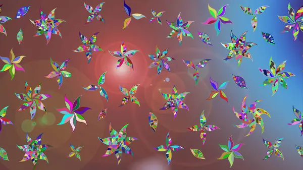 Küçük bir çiçekte eskiz deseni. Hoş bir çiçek geçmişi var. Güzel kumaş deseni. Raster illüstrasyonu.