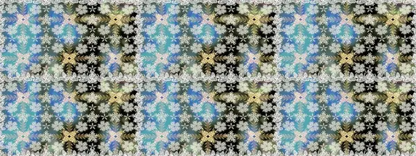 Retro tekstil tasarım koleksiyonu. Çiçekli ipek eşarp. Gri üzerine gri. El çizimi çiçek unsurları olan soyut, dikişsiz raster deseni. 1950 'ler-1960' lar motifleri.