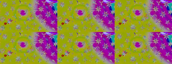 Raster çiçek desenli çiçek deseni, yapraklar, dekoratif elementler, sıçrama, lekeler, el çizimi kontur çizgileri ve Doodle çizim stili, grafik raster çizim çizimi.