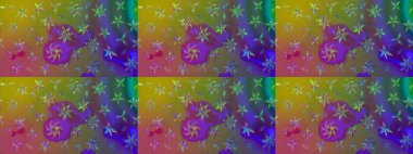 Bahar mevsimi. Raster güzel bir çiçek deseni çizmiş. Tatil havası. Nazik romantik baskı.