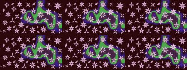 Çiçek kompozisyonu. Raster deseni. Çiçek arkaplan. Küçük çiçekte güzel bir desen var. Doğa. Çiçek kolajı. - Kahverengi çiçekler.