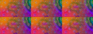 Hediye ambalaj kağıdı, tebrik kartları, posterler ve pankart tasarımı. Raster düz çiçek çizim deseni. Kahverengi renkte çiçekler.