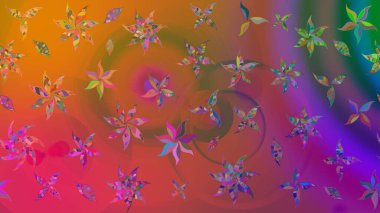 Büyük bir çiçek boyası seti. Kartlar, davetiyeler, tarih kartları ve daha fazlası için kullanılabilir. Raster şirin suluboya çiçek deseni çizimi.