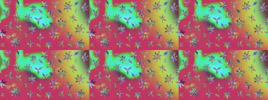 Çiçekli karalama şeklinde Raster çiçek deseni. Nazikçe, güzel çiçek arkaplanı. Pembe renkte çiçekler.