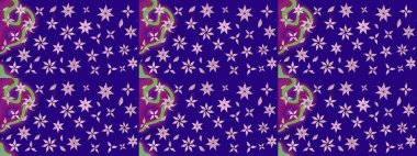 Hoş bir çiçek geçmişi var. Raster illüstrasyonu. Küçük bir çiçekte eskiz deseni. Güzel kumaş deseni.